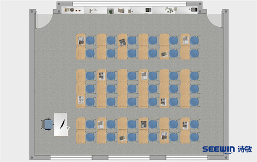 標準教室-明宇單人課桌平面圖