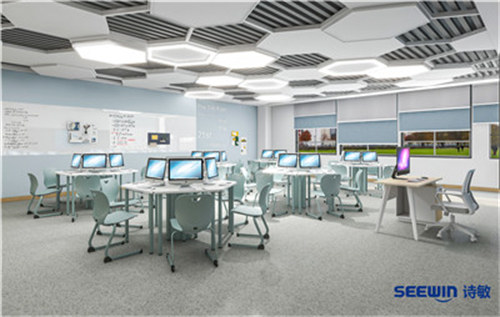 計(jì)算機(jī)教室-康維組合桌方案