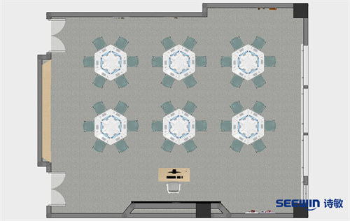 計(jì)算機(jī)教室-康維組合桌平面圖