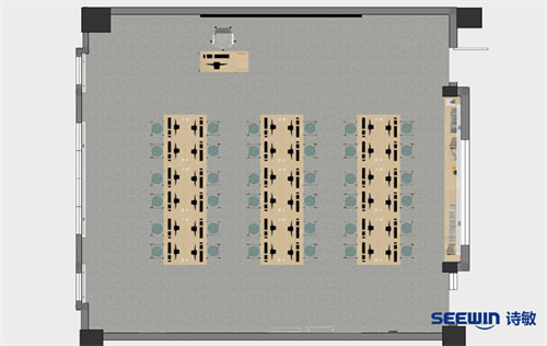 計(jì)算機(jī)教室-巴貝奇電腦桌平面圖